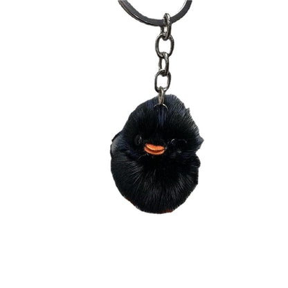 Mink Plush Little Duck Keychain Cute Furry Keychain (Random Color) nihaodropshipping