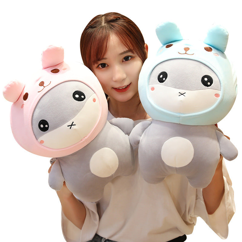 Transformation Hamster Plush Toy Cute Hooded Little Mouse Doll nihaodropshipping