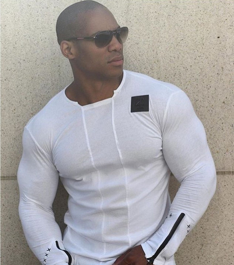 Men's Long Sleeve Form Fitting Shirt nihaodropshipping