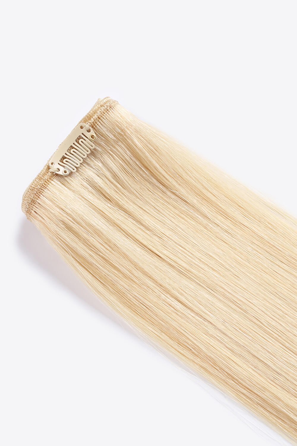 16" 110g Clip-in Hair Extensions Indian Human Hair in Blonde - DunbiBeauty, LLC