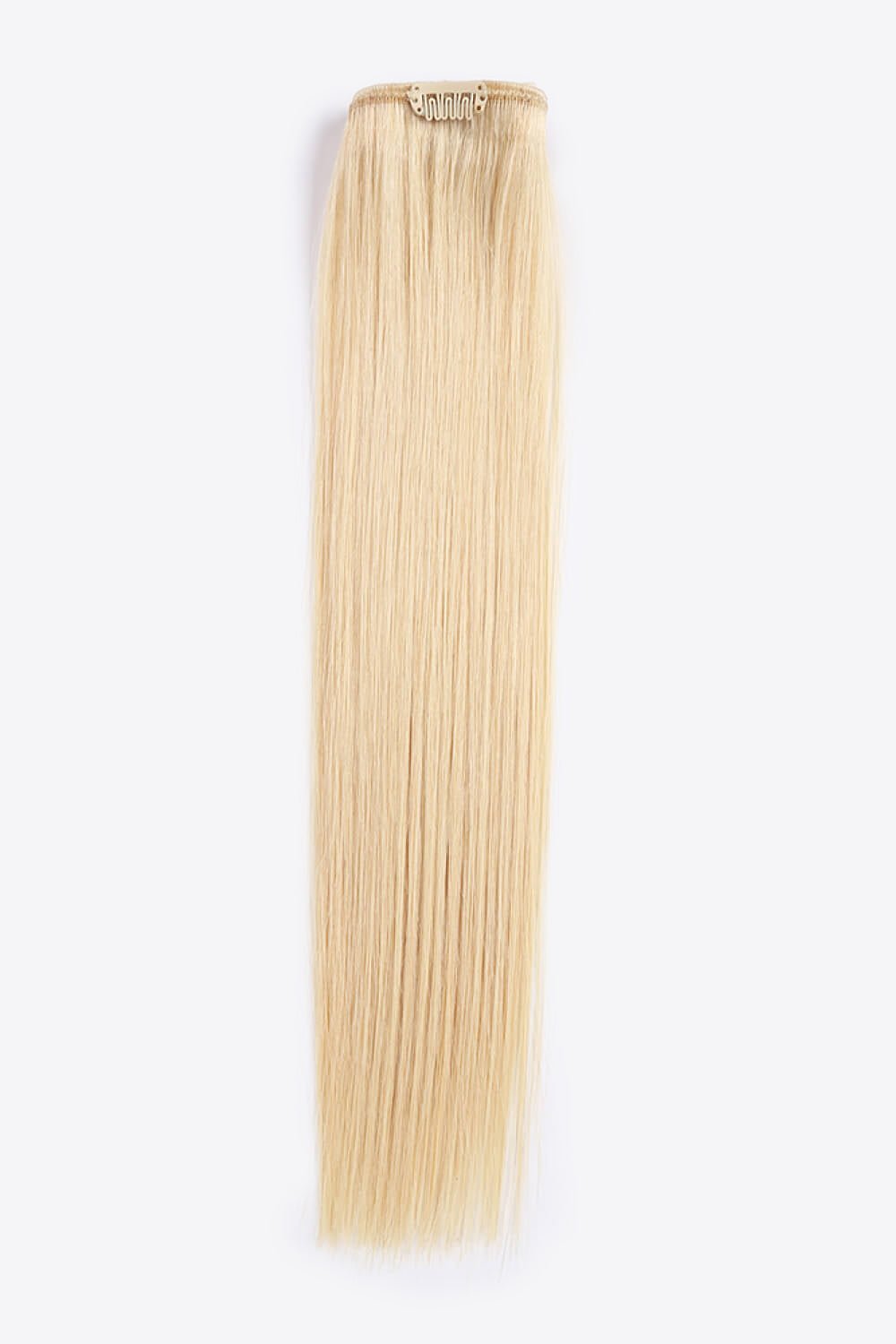 16" 110g Clip-in Hair Extensions Indian Human Hair in Blonde - DunbiBeauty, LLC