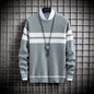 Men's Striped Casual Sweater nihaodropshipping