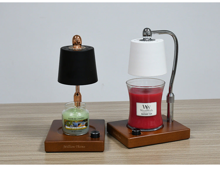 Wood Aromatherapy Home Bedroom Wax Lamp