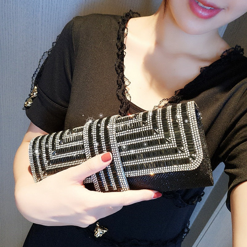 Women's Rhinestone Clutch Bag with Gems nihaodropshipping