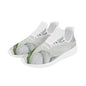 Men's New Mesh Knit Sneakers Gray Soft Floral (Designed by Dunbi) PopCustoms