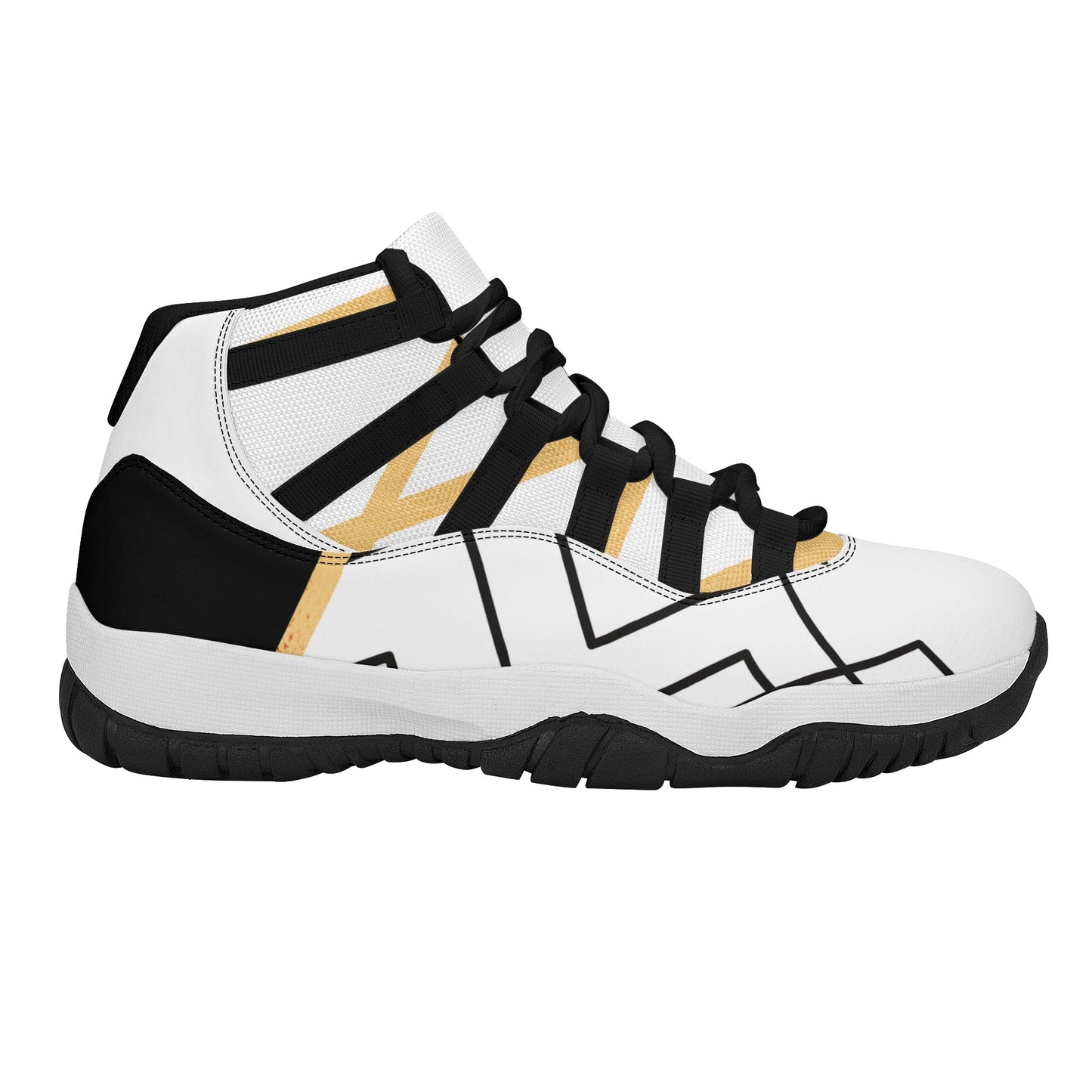 Men's Upgraded High Top Retro Basketball Sneakers (Designed by Dunbi) PopCustoms