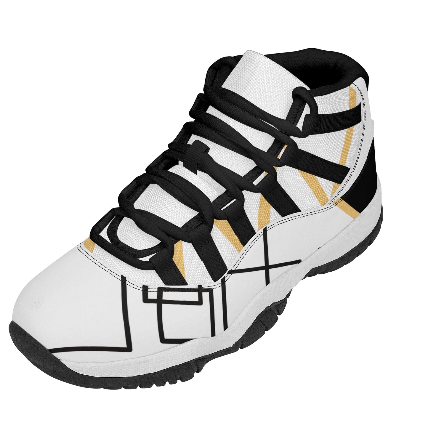 Men's Upgraded High Top Retro Basketball Sneakers (Designed by Dunbi) PopCustoms