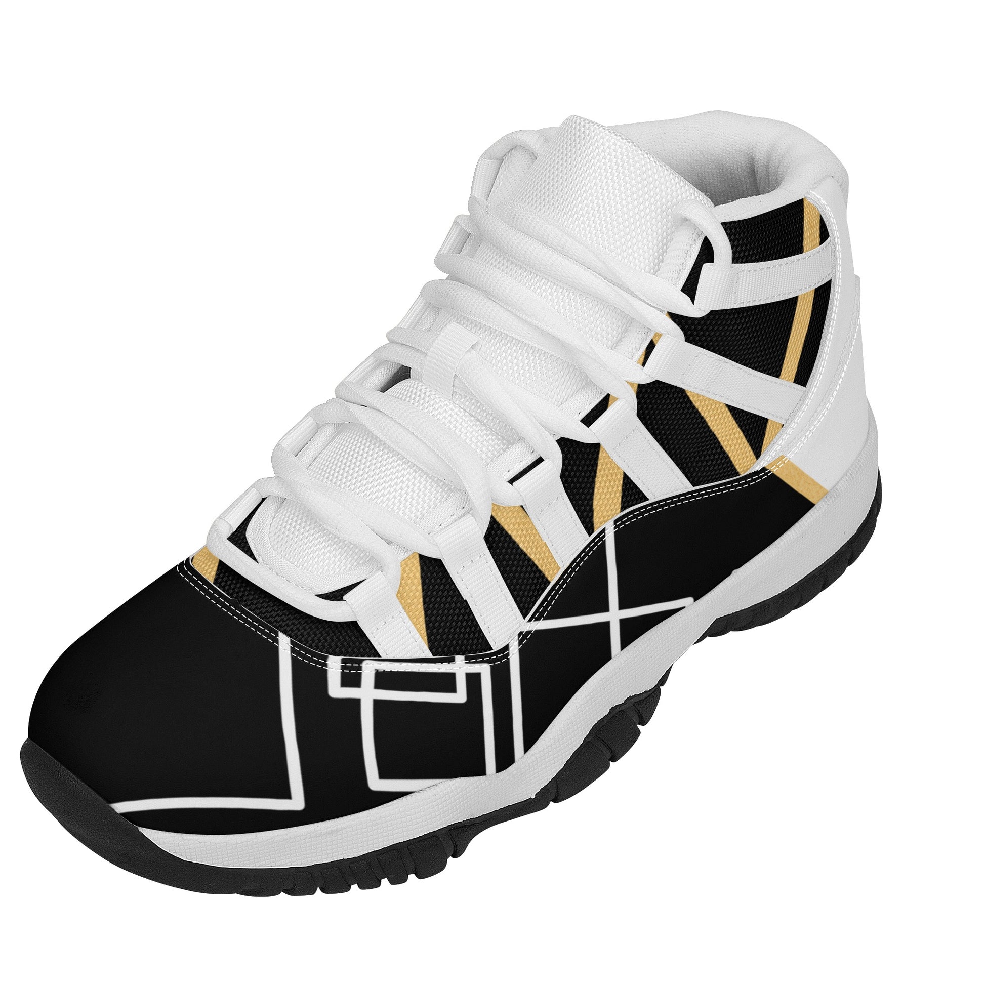 Men's Upgraded High Top Retro Basketball Sneakers (Designed by Dunbi) PopCustoms