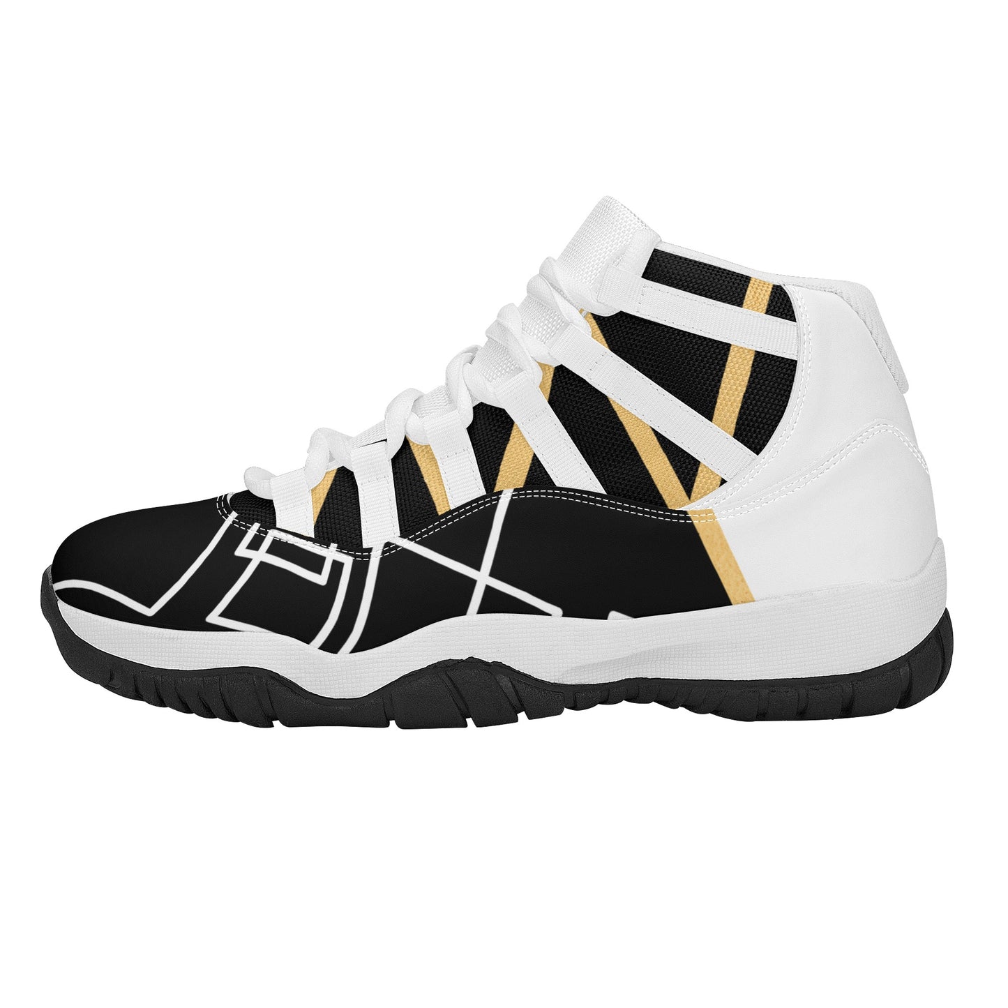 Men's Upgraded High Top Retro Basketball Sneakers (Designed by Dunbi) PopCustoms