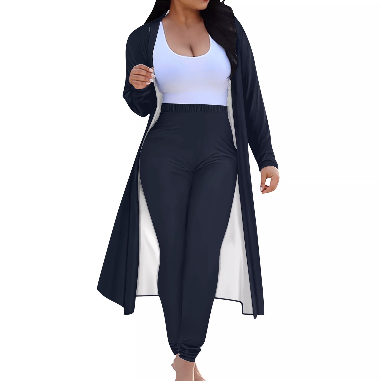 Women's Long Sleeve Cardigan and Leggings 2pcs (Designed by Dunbi) PopCustoms