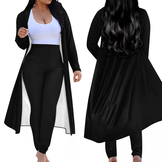 Women's Long Sleeve Cardigan and Leggings 2pcs (Designed by Dunbi) PopCustoms