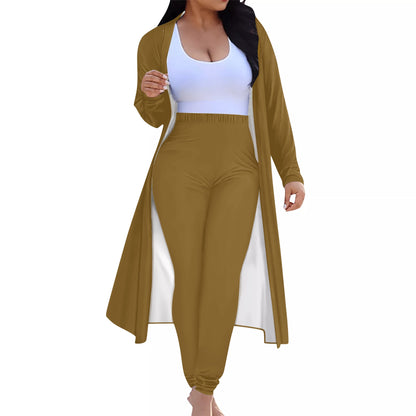 Women's Long Sleeve Cardigan and Leggings 2pcs (Designed by Dunbi) PopCustoms