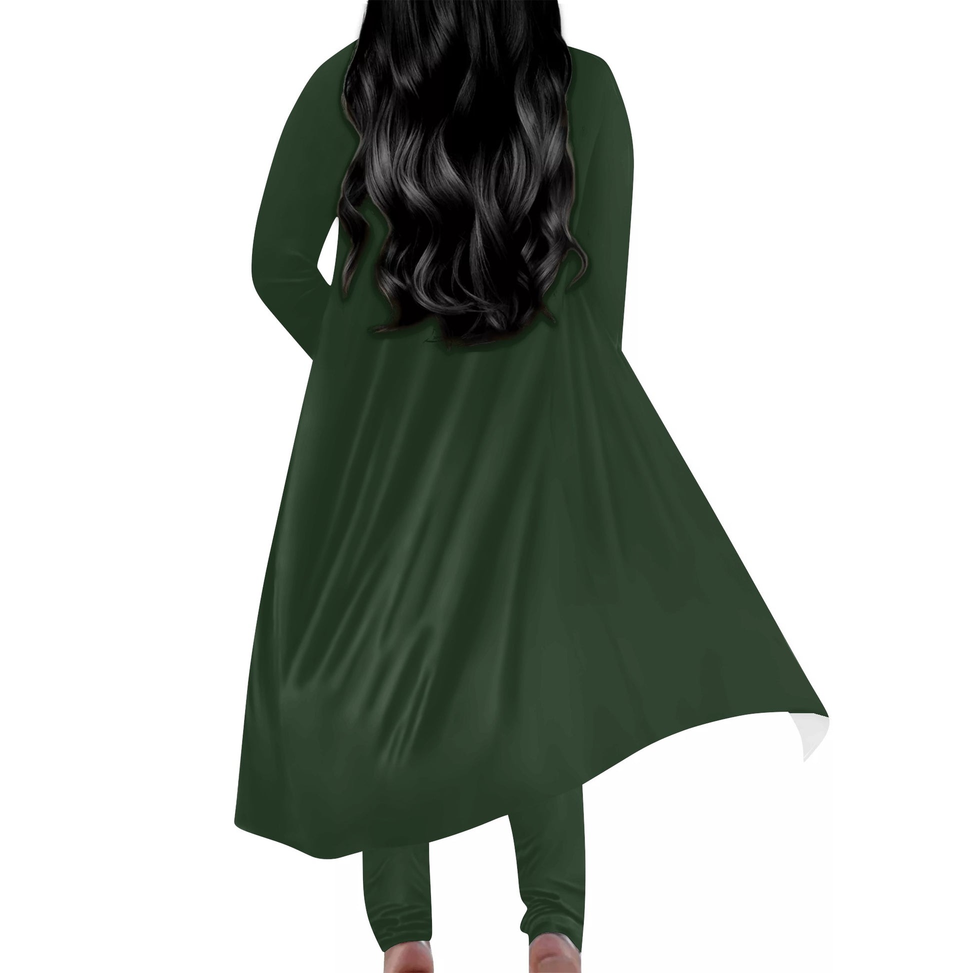 Women's Long Sleeve Cardigan and Leggings 2pcs Emerald (Designed by Dunbi) PopCustoms