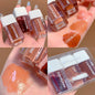 Small Square Lip Gloss Transparent Lip Gloss Glass Moisturizing And Nourishing Mirror Lip Lacquer