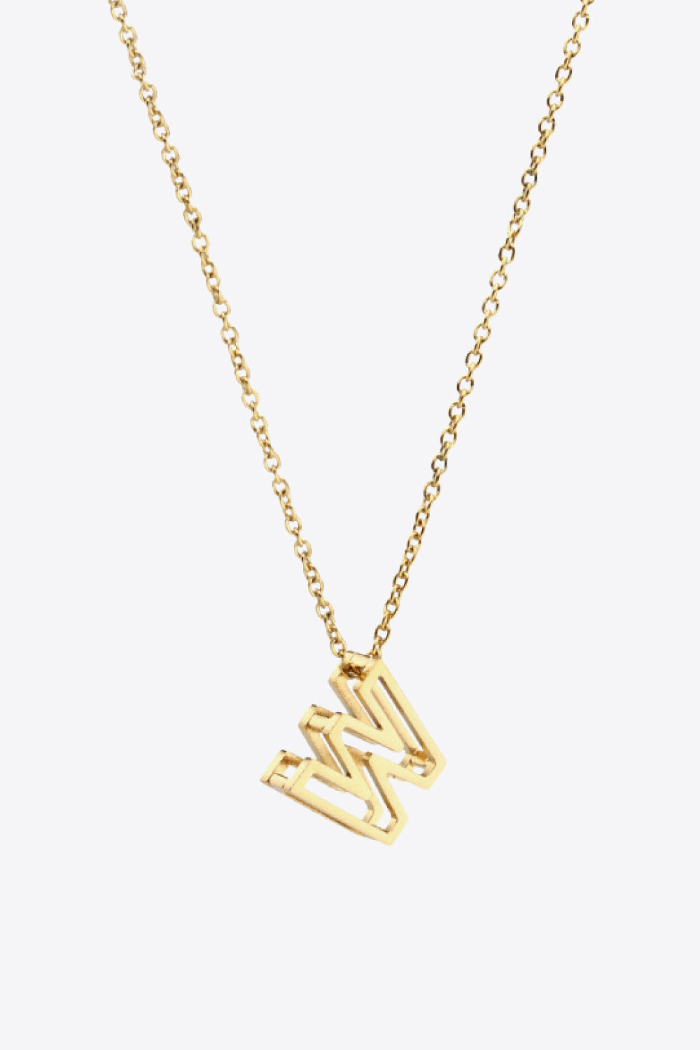 U to Z Letter Pendant Nekclace