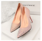 Spring High Heel Women's Wedding Shoes With Crystal Evening Dress Bridal Shoes