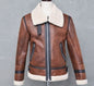 Men's Jacket Winter Highneck Warm Fur Liner Lapel Leather Zipper SupDropshipping