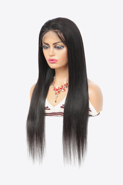 18" 13*4" Natural Human Wigs in Black 150% Density - DunbiBeauty, LLC