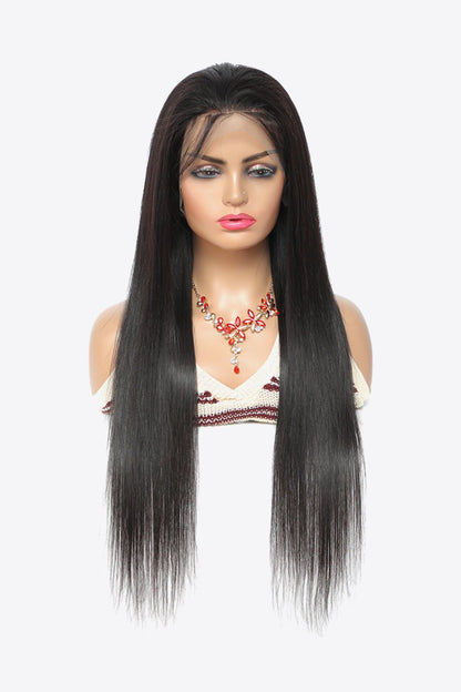 18" 13*4" Natural Human Wigs in Black 150% Density - DunbiBeauty, LLC