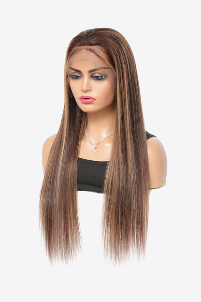 18" 160g 13*4" Lace Front Human Wigs in Brown Long 150% Density #p4/27 - DunbiBeauty, LLC