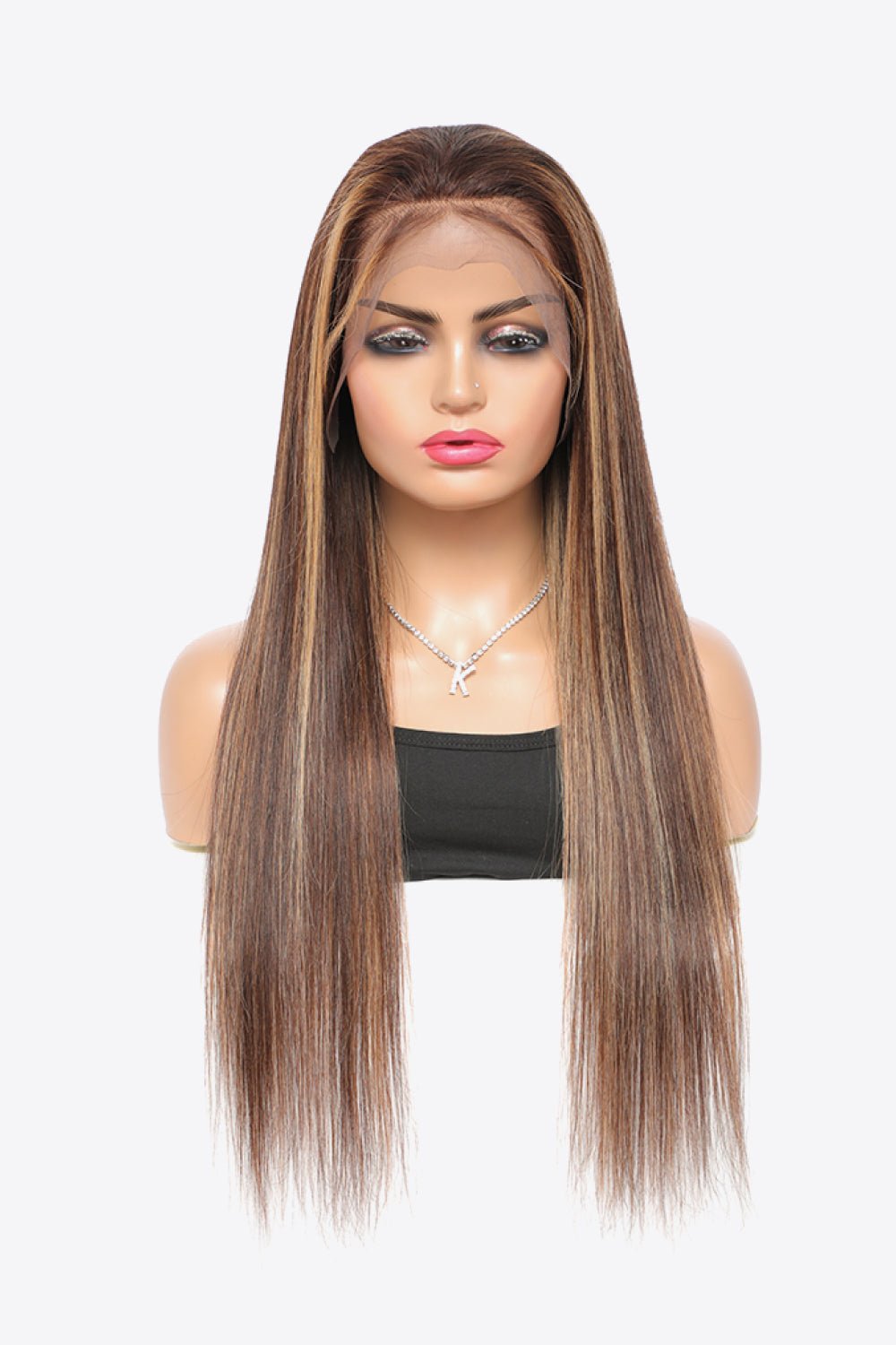 18" 160g 13*4" Lace Front Human Wigs in Brown Long 150% Density #p4/27 - DunbiBeauty, LLC