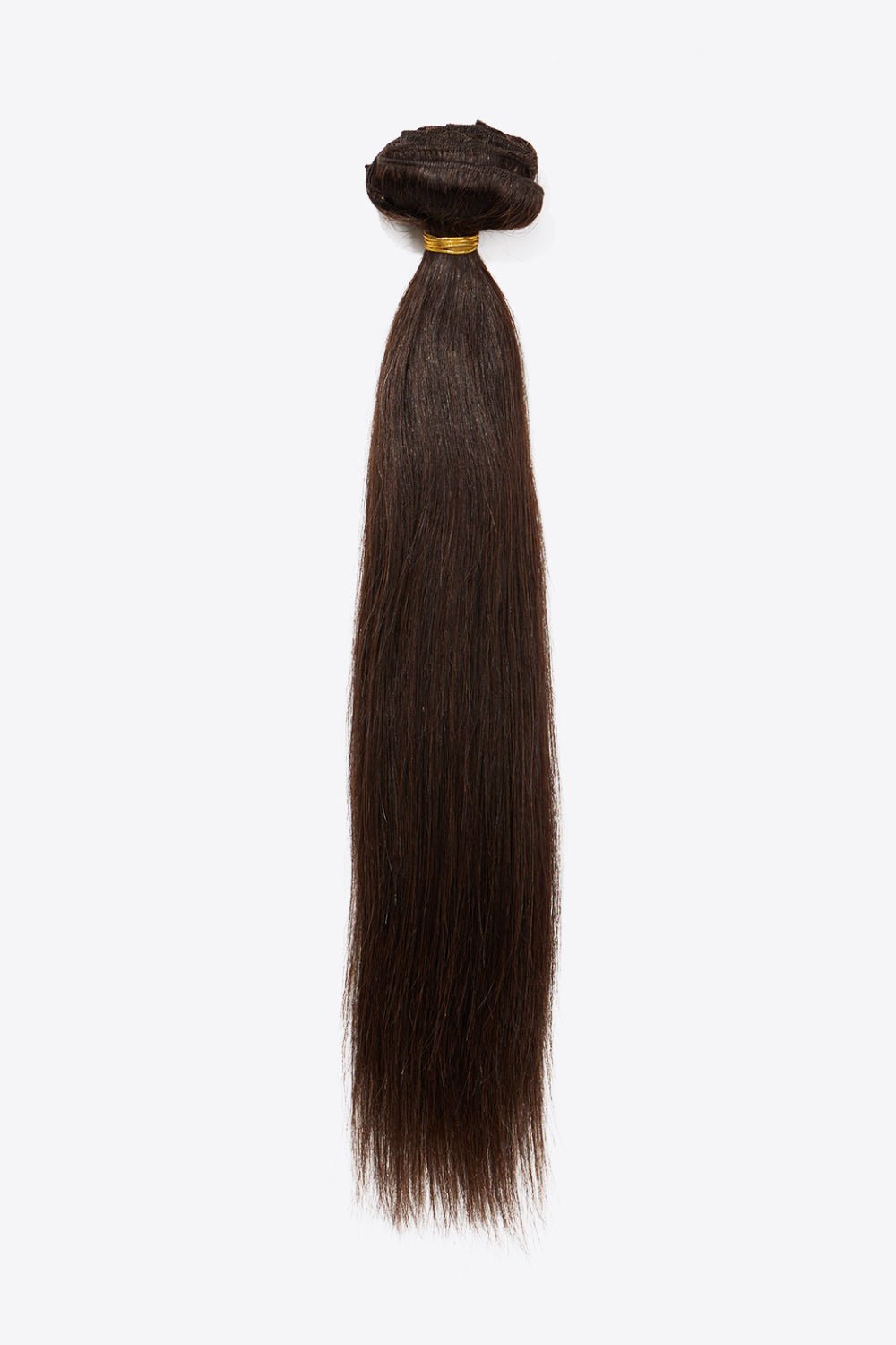 18" 160g #2 Straight Clip-in Hair Extensions Human Hair - DunbiBeauty, LLC