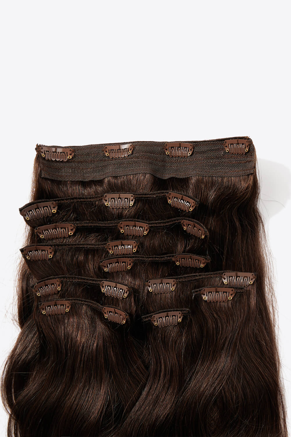 18" 200g #2 Natural Clip-in Hair Extension Human Hair - DunbiBeauty, LLC