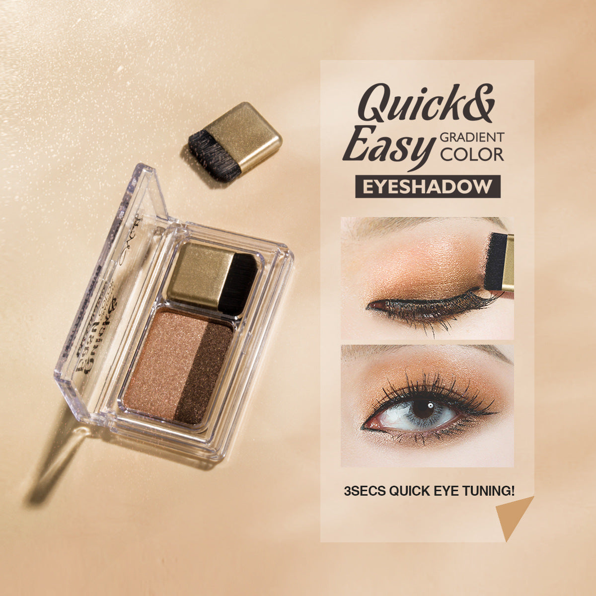 MENOW Two Color Eyeshadow with Brush Hypersku