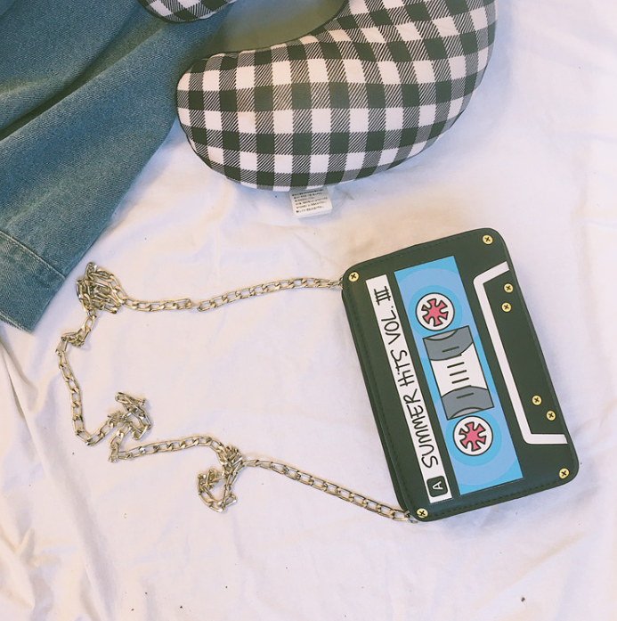 Women's Summer Hits Cassette Tape Shoulder Bag nihaodropshipping