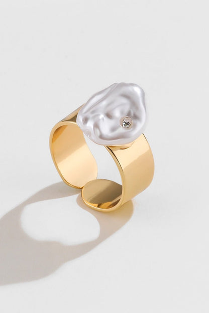 18K Gold Plated Adjustable Ring - DunbiBeauty, LLC