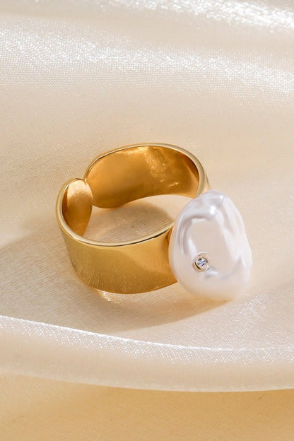 18K Gold Plated Adjustable Ring - DunbiBeauty, LLC