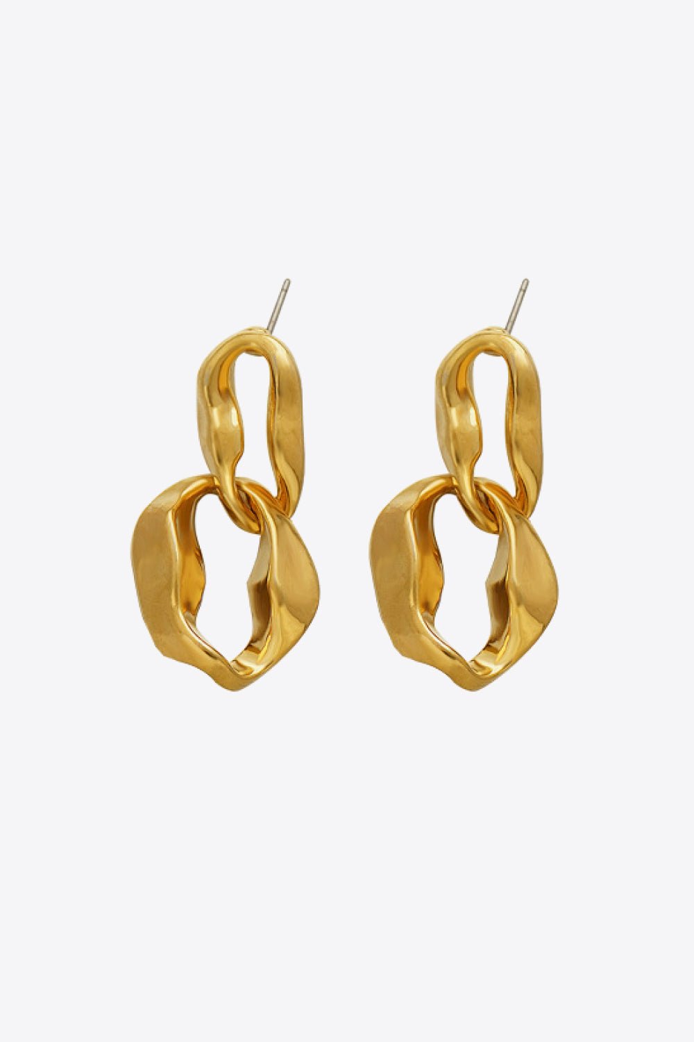 18K Gold-Plated Copper Double-Hoop Earrings - DunbiBeauty, LLC