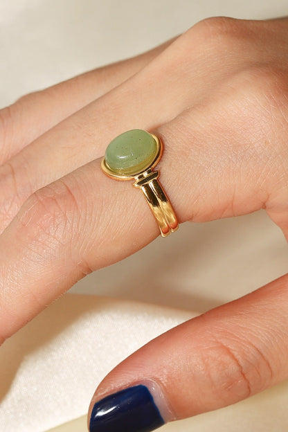 18K Gold Plated Open Ring - DunbiBeauty, LLC