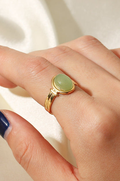 18K Gold Plated Open Ring - DunbiBeauty, LLC