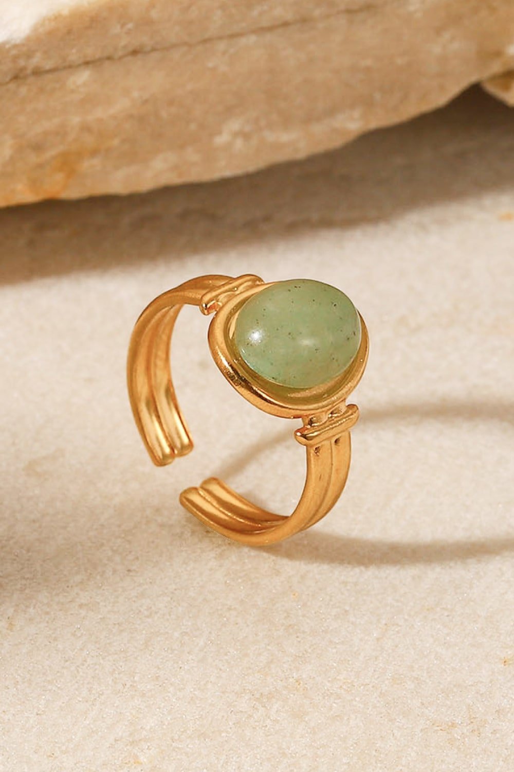 18K Gold Plated Open Ring - DunbiBeauty, LLC