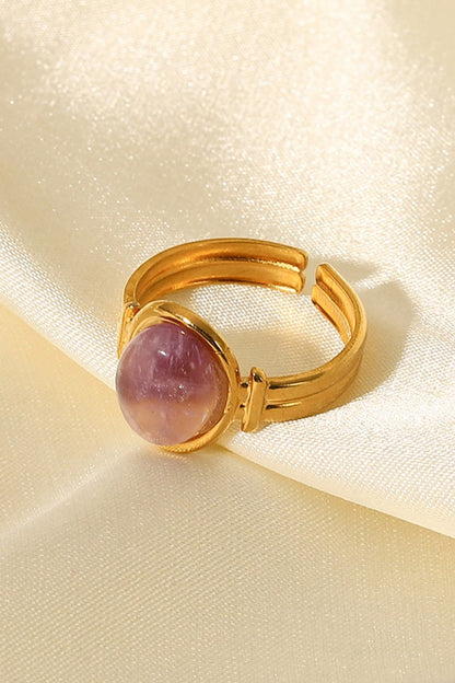 18K Gold Plated Open Ring - DunbiBeauty, LLC