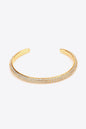 18K Gold-Plated Rhinestone Open Bracelet - DunbiBeauty, LLC