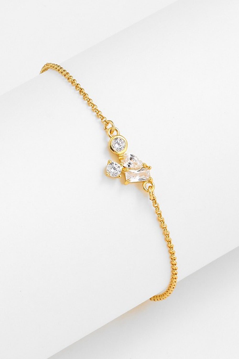 18K Gold Plated Zircon Bracelet - DunbiBeauty, LLC