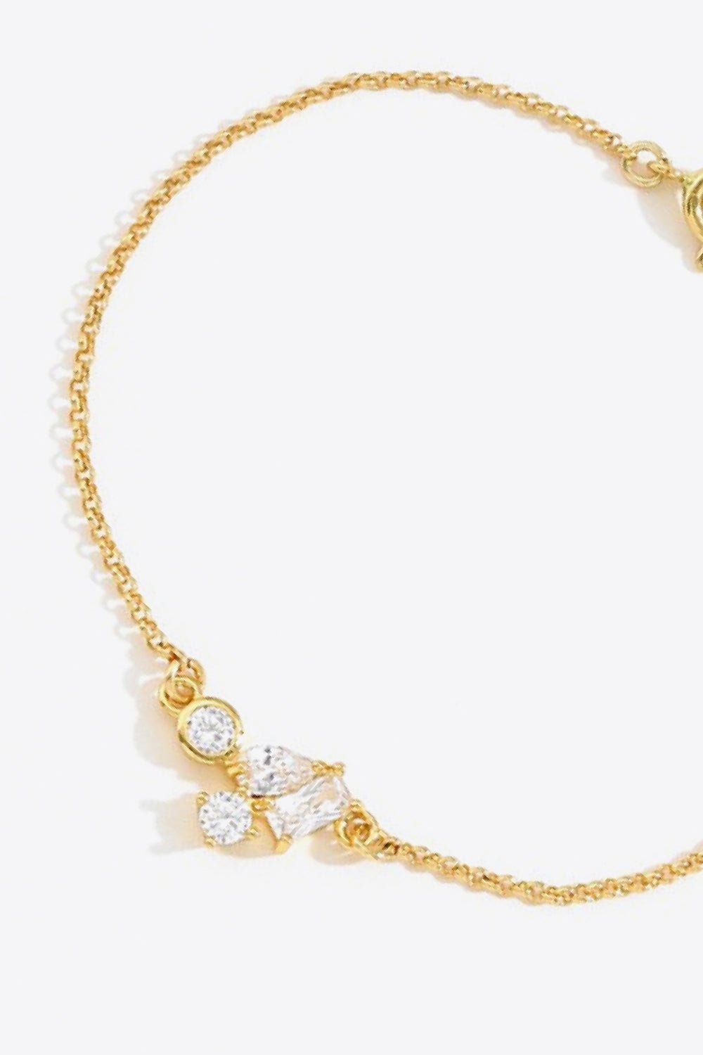 18K Gold Plated Zircon Bracelet - DunbiBeauty, LLC