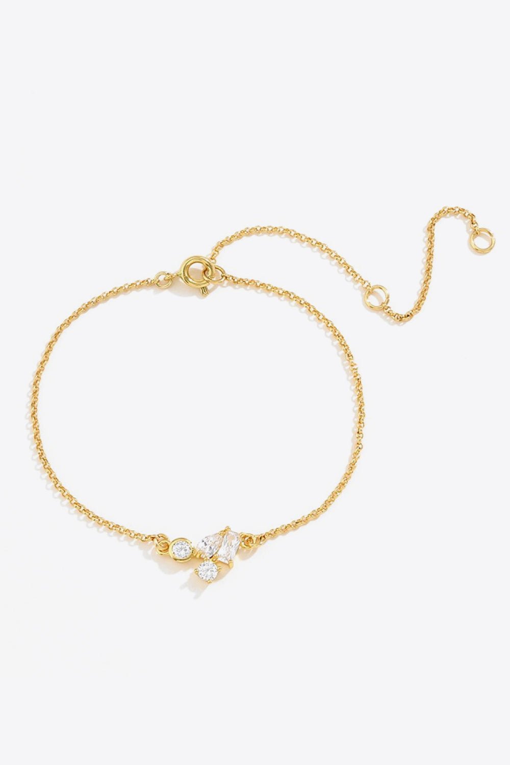 18K Gold Plated Zircon Bracelet - DunbiBeauty, LLC