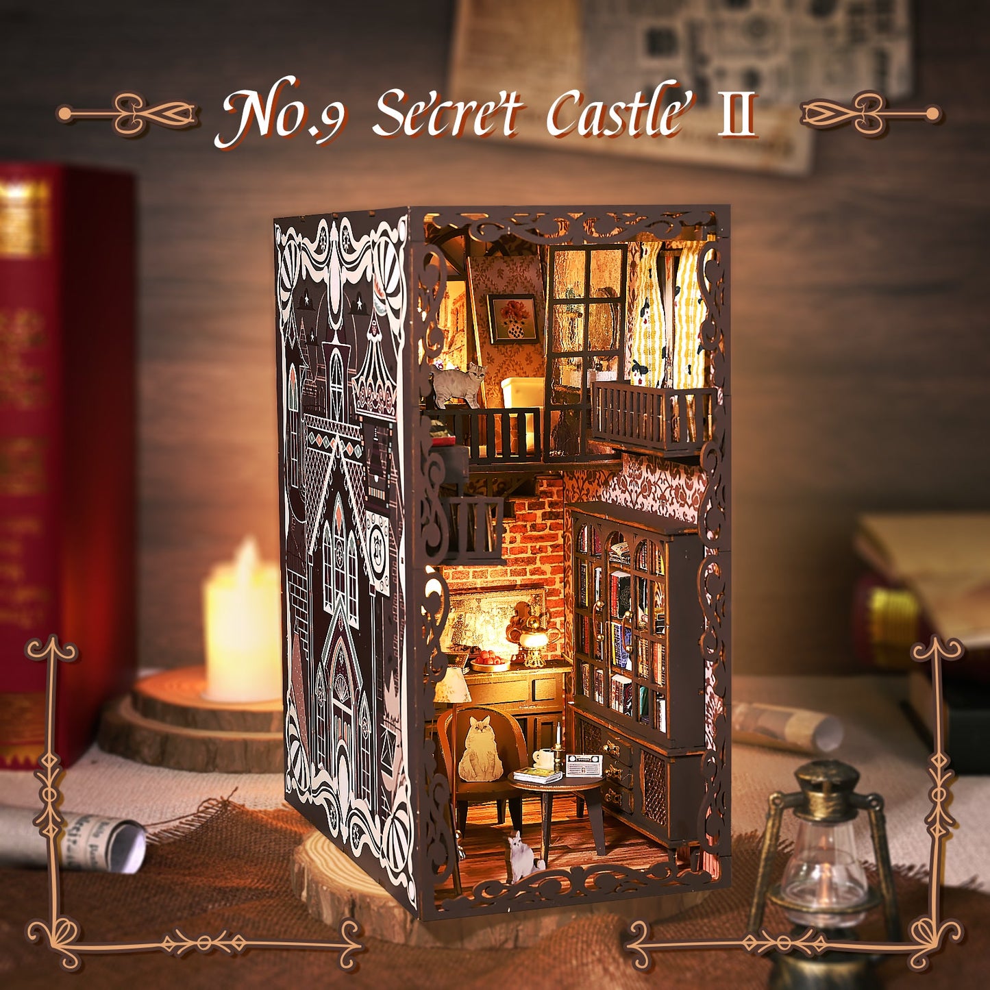 No.9 Secret castle DIY Book Nook Kit