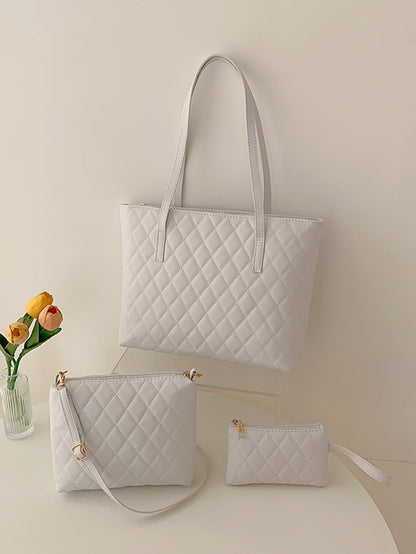 Three-Piece PU Leather Bag Set