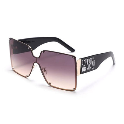 Oversized Rimless Sunglasses Zendrop