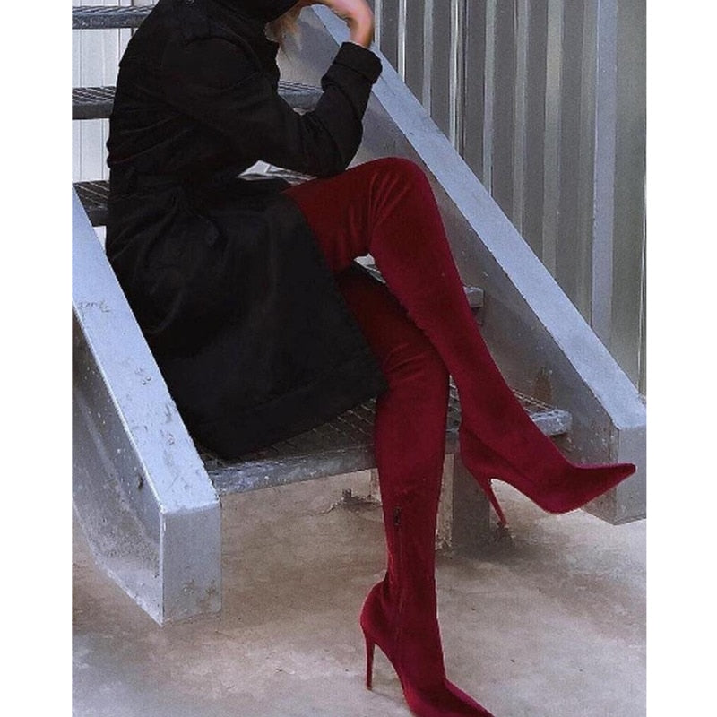 Thin Long Thigh Boots For Women Zendrop