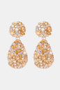 Teardrop Shape Zinc Alloy Dangle Earrings