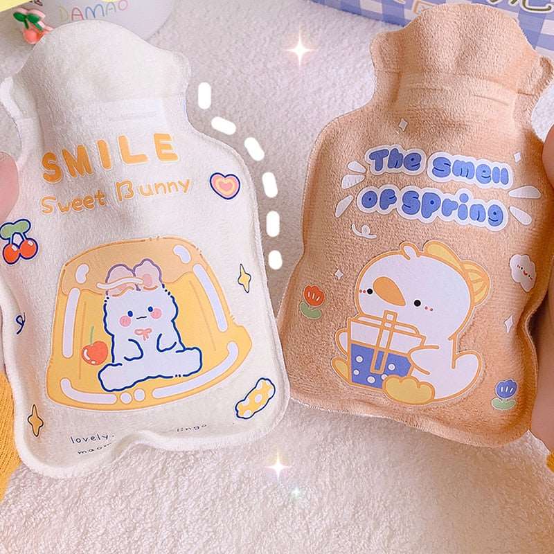 1Pc Lovely Cartoon Hand Po Warm Water Bottle Mini Hot Water Bottles Portable Hand Warmer Hand Feet Hot Water Bags - DunbiBeauty, LLC