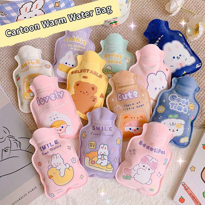 1Pc Lovely Cartoon Hand Po Warm Water Bottle Mini Hot Water Bottles Portable Hand Warmer Hand Feet Hot Water Bags - DunbiBeauty, LLC