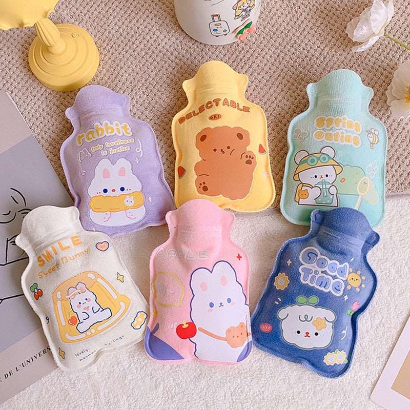 1Pc Lovely Cartoon Hand Po Warm Water Bottle Mini Hot Water Bottles Portable Hand Warmer Hand Feet Hot Water Bags - DunbiBeauty, LLC