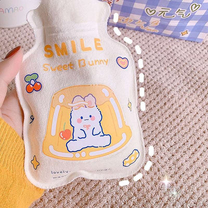 1Pc Lovely Cartoon Hand Po Warm Water Bottle Mini Hot Water Bottles Portable Hand Warmer Hand Feet Hot Water Bags - DunbiBeauty, LLC