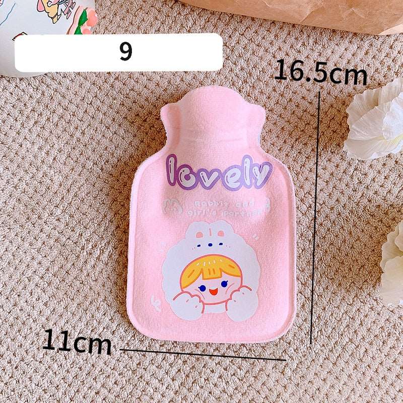 1Pc Lovely Cartoon Hand Po Warm Water Bottle Mini Hot Water Bottles Portable Hand Warmer Hand Feet Hot Water Bags - DunbiBeauty, LLC